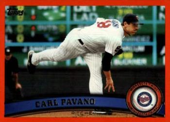 2011 Topps - Red Border #186 Carl Pavano Front