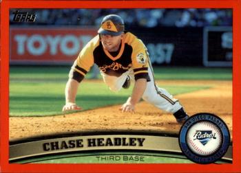 2011 Topps - Red Border #206 Chase Headley Front