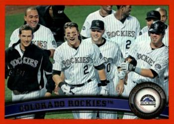 2011 Topps - Red Border #283 Colorado Rockies Front