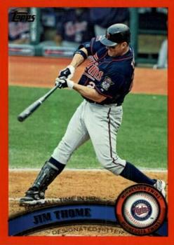 2011 Topps - Red Border #304 Jim Thome Front