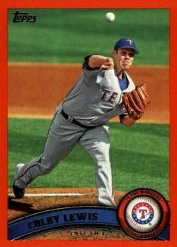 2011 Topps - Red Border #352 Colby Lewis Front