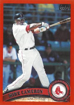 2011 Topps - Red Border #357 Mike Cameron Front