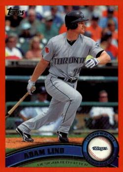 2011 Topps - Red Border #365 Adam Lind Front