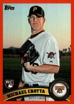 2011 Topps - Red Border #401 Michael Crotta Front