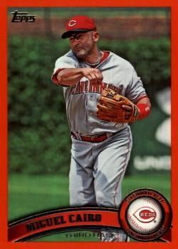 2011 Topps - Red Border #417 Miguel Cairo Front