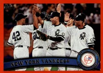 2011 Topps - Red Border #424 New York Yankees Front