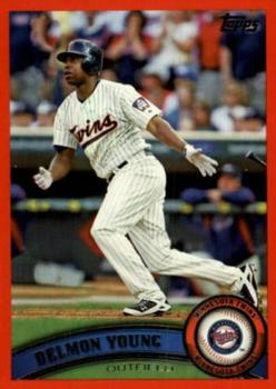 2011 Topps - Red Border #485 Delmon Young Front