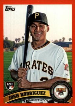 2011 Topps - Red Border #563 Josh Rodriguez Front