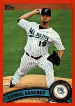 2011 Topps - Red Border #596 Anibal Sanchez Front