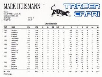 1990 Buffalo Bisons #NNO Mark Huismann Back