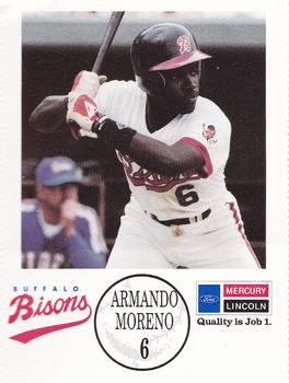 1990 Buffalo Bisons #NNO Armando Moreno Front