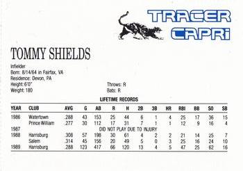 1990 Buffalo Bisons #NNO Tommy Shields Back