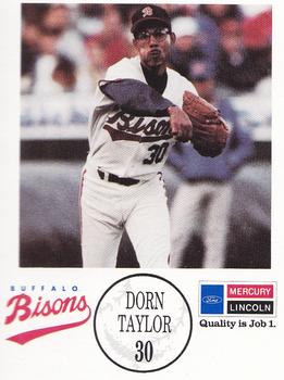 1990 Buffalo Bisons #NNO Dorn Taylor Front