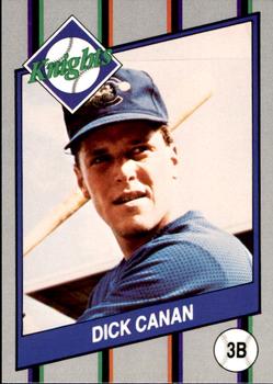 1990 Charlotte Knights #3 Dick Canan Front