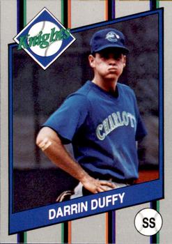 1990 Charlotte Knights #4 Darrin Duffy Front