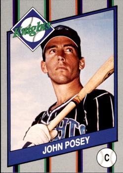 1990 Charlotte Knights #8 John Posey Front