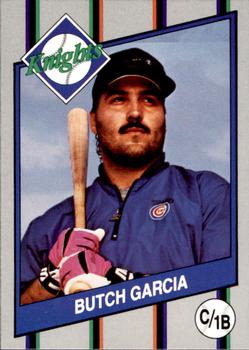 1990 Charlotte Knights #10 Butch Garcia Front