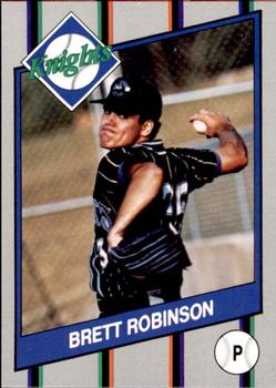 1990 Charlotte Knights #17 Brett Robinson Front