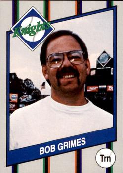 1990 Charlotte Knights #24 Bob Grimes Front