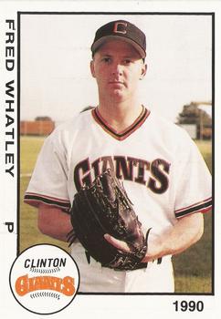 1990 Clinton Giants Update #U9 Fred Whatley Front
