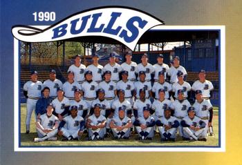 1990 Durham Bulls #1 Team Photo Front