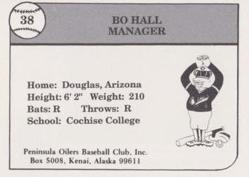 1990 Peninsula Oilers #1 Bo Hall Back