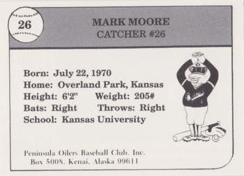 1990 Peninsula Oilers #5 Mark Moore Back