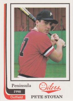 1990 Peninsula Oilers #16 Pete Stoyan Front