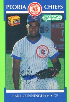 1990 Peoria Chiefs #1 Earl Cunningham Front