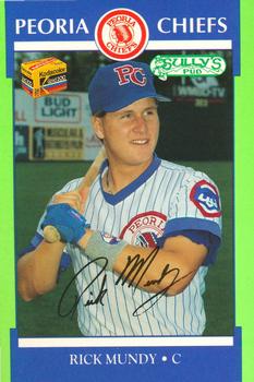 1990 Peoria Chiefs #6 Rick Mundy Front