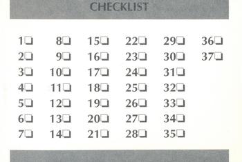 1990 Peoria Chiefs #NNO Checklist Back