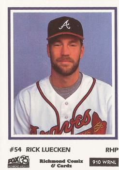 1990 Richmond Braves #24 Rick Luecken Front