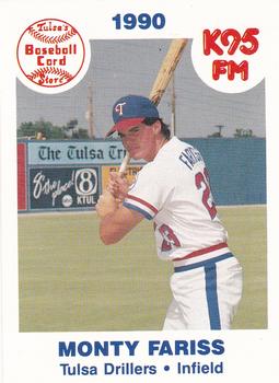 1990 Tulsa Drillers #7 Monty Fariss Front