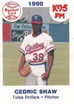 1990 Tulsa Drillers #23 Cedric Shaw Front