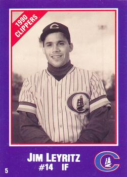 1990 Columbus Clippers Police #5 Jim Leyritz Front