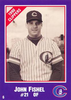 1990 Columbus Clippers Police #6 John Fishel Front