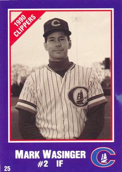 1990 Columbus Clippers Police #25 Mark Wasinger Front
