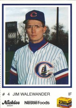 1990 Columbus Clippers #4 Jim Walewander Front