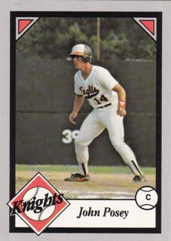 1988 Charlotte Knights #11 John Posey Front