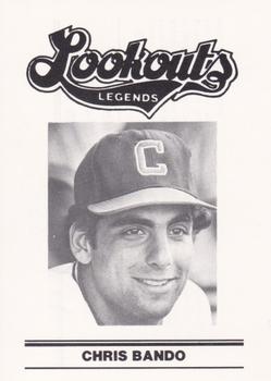 1988 Chattanooga Lookouts Legends #1 Chris Bando Front