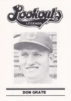 1988 Chattanooga Lookouts Legends #13 Don Grate Front