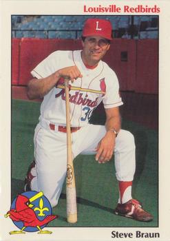 1988 Louisville Redbirds #4 Steve Braun Front