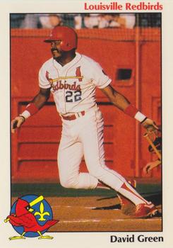 1988 Louisville Redbirds #21 David Green Front