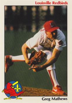 1988 Louisville Redbirds #33 Greg Mathews Front