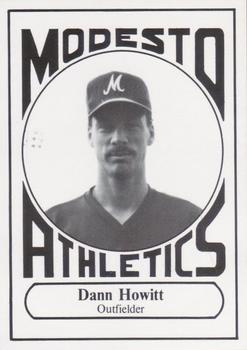 1988 Modesto A's #27 Dann Howitt Front