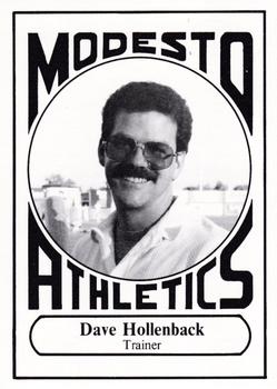 1988 Modesto A's #3 Dave Hollenback Front