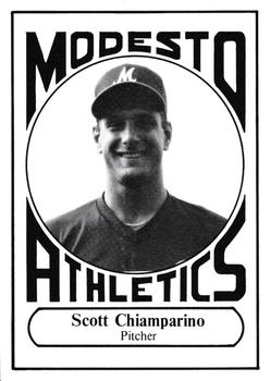 1988 Modesto A's #8 Scott Chiamparino Front