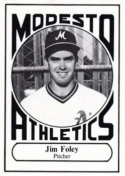 1988 Modesto A's #9 Jim Foley Front