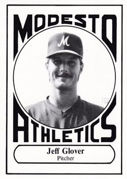 1988 Modesto A's #10 Jeff Glover Front