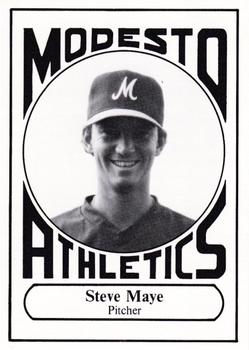1988 Modesto A's #13 Steve Maye Front